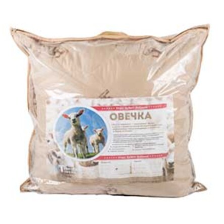 Подушка из овечьей шерсти 70х70